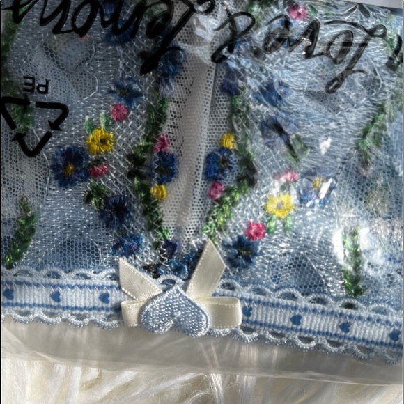 Victoria's Secret FOR LOVE & LEMONS Midsummer Heart Embroidered High Waist Panty - Picture 7 of 9